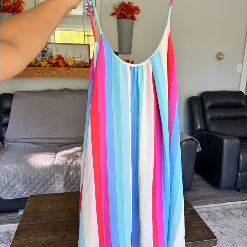 Aura Multicolor Striped Dress